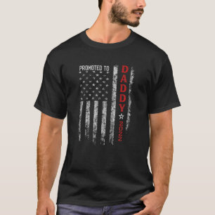 Patriotic Mens Promoted To Daddy Est 2022 First Ti T-Shirt