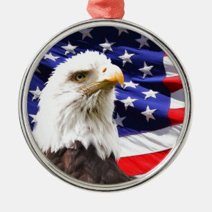 Patriotic Metal Ornament