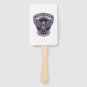 Patriotic Metal Wings Patriot Music Rock Metal Pat Hand Fan