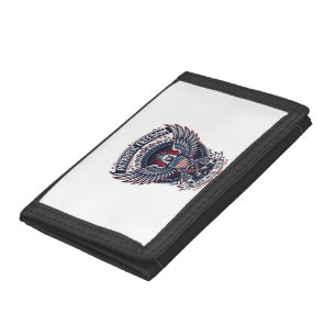 Patriotic Metal Wings Patriot Music Rock Metal Pat Trifold Wallet