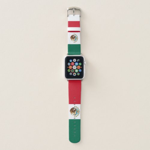 Patriotic Mexican Flag Apple Watch Band