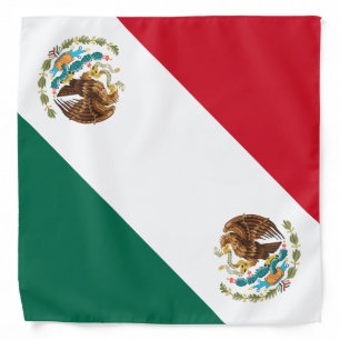 Patriotic Mexican Flag bandana, Fashion Mexico Bandana