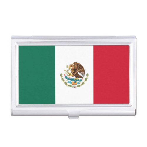 Patriotic Mexican Flag Business Card Case