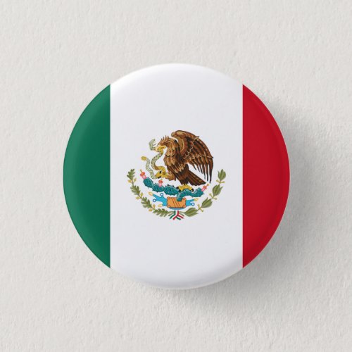 Patriotic Mexican Flag Button