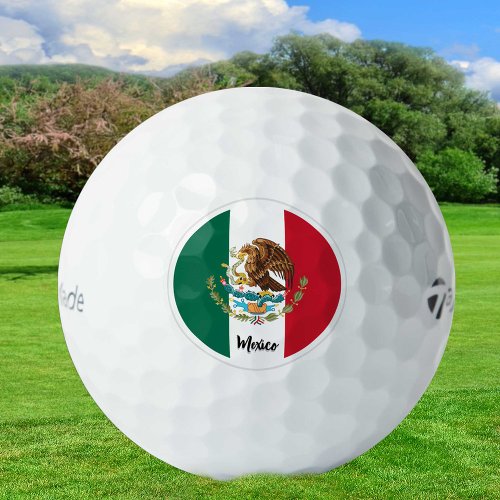 Patriotic Mexican Flag Golf Balls Eagle Mexico Golf Balls