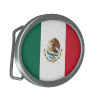 Mexico Oval Belt Buckle