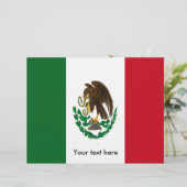 Patriotic Mexico flag (Standing Front)