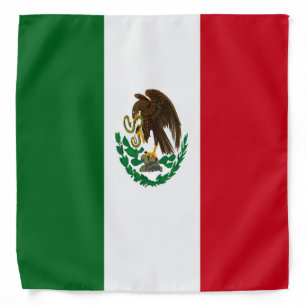 Patriotic Mexico flag Bandana