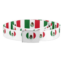 Patriotic Mexico flag Belt
