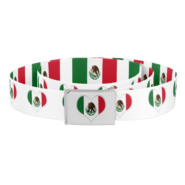 Patriotic Mexico flag Belt (Coil)