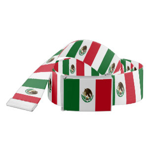 Patriotic Mexico flag Belt
