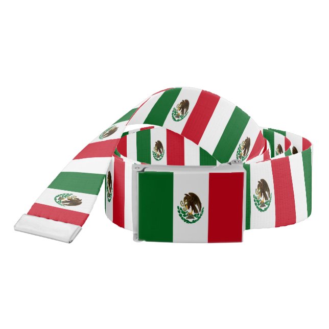 Patriotic Mexico flag Belt (Snake)