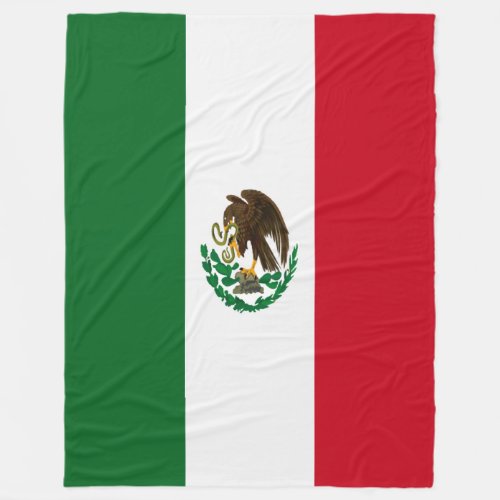 Patriotic Mexico flag Fleece Blanket