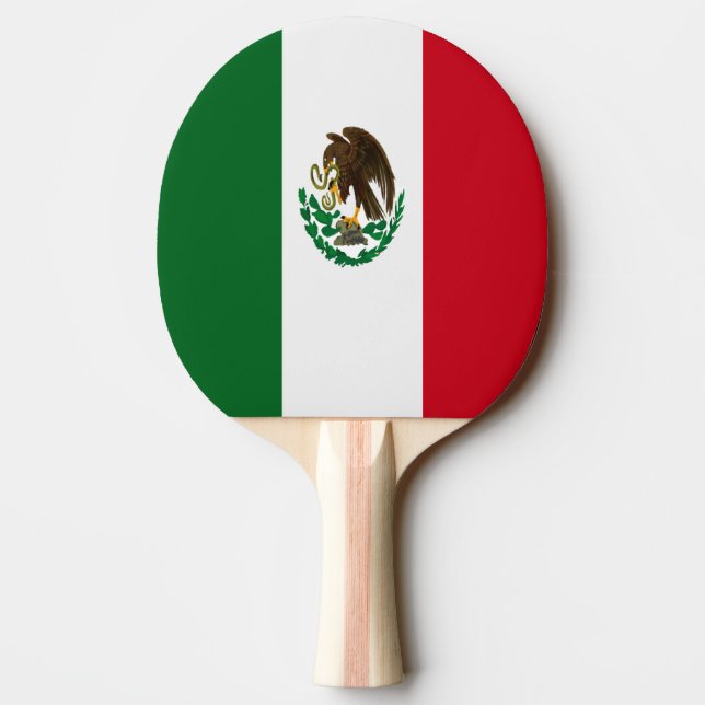 Patriotic Mexico flag Ping-Pong Paddle (Back)