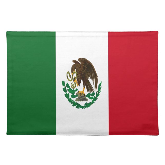 Patriotic Mexico flag Placemat (Front)
