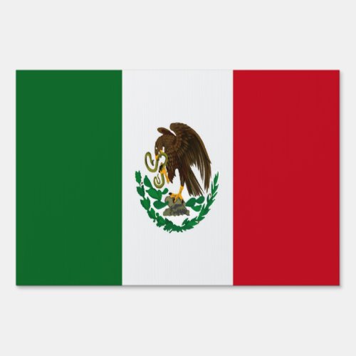 Patriotic Mexico flag Sign