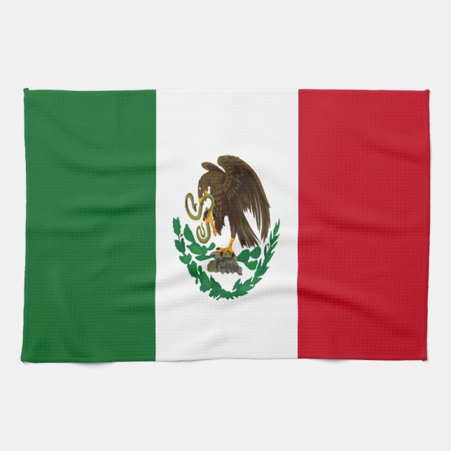 Patriotic Mexico flag Towel (Horizontal)