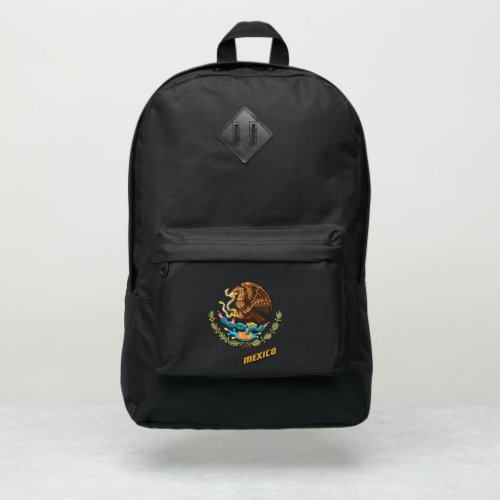 Patriotic Mexico  Mexican Coat of Arms  Flag Port Authority Backpack