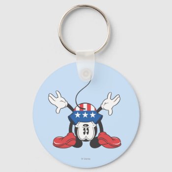 Patriotic Mickey Mouse 3 Keychain by MickeyAndFriends at Zazzle