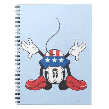 Patriotic Mickey Mouse 3 Notebook by MickeyAndFriends at Zazzle
