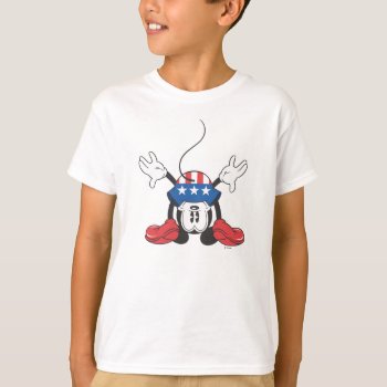Patriotic Mickey Mouse 3 T-shirt by MickeyAndFriends at Zazzle