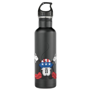 Patriotic Mickey Mouse 3 Water Bottle by MickeyAndFriends at Zazzle