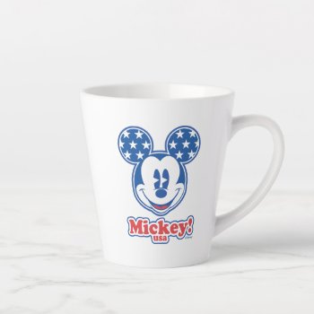 Patriotic Mickey Mouse 4 Latte Mug by MickeyAndFriends at Zazzle