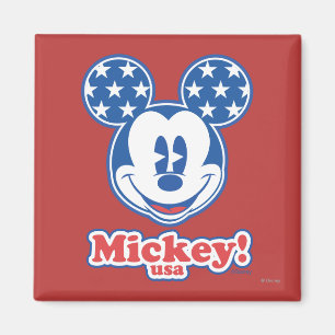 Patriotic Mickey Mouse 4 Magnet