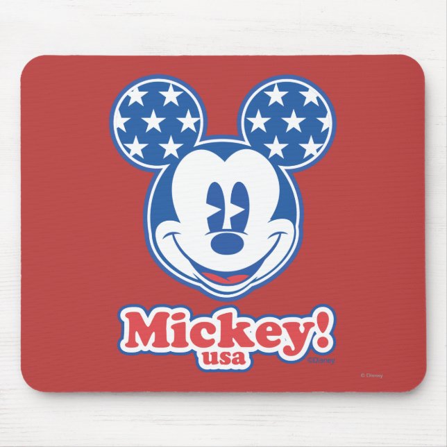 Patriotic Mickey Mouse 4 Mouse Pad (Front)