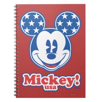 Patriotic Mickey Mouse 4 Notebook by MickeyAndFriends at Zazzle