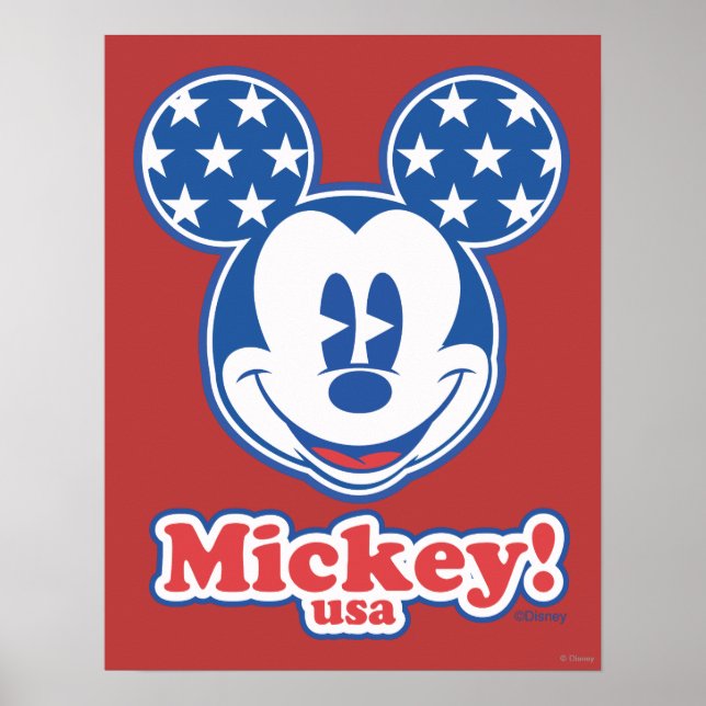 Patriotic Mickey Mouse 4 Poster (Front)