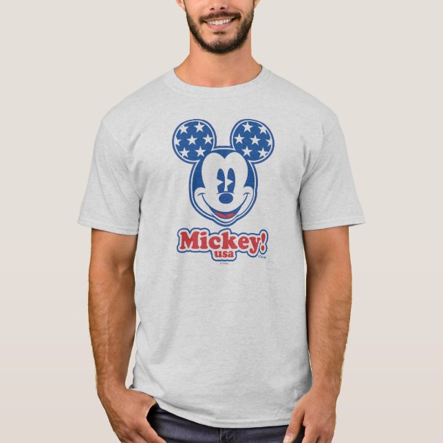 Patriotic Mickey Mouse 4 T-Shirt (Front)