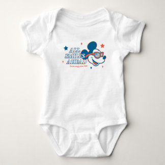 Patriotic Mickey Mouse All Smiles Ahead Baby Bodysuit