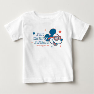 Patriotic Mickey Mouse All Smiles Ahead Baby T-Shirt