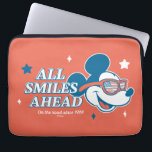 Patriotic Mickey Mouse All Smiles Ahead Laptop Sleeve<br><div class="desc">Mickey Mouse is "All Smiles Ahead" in this patriotic graphic,  featuring Mickey wearing sunglasses reflecting the US flag! Wear this on a patriotic t-shirt,  tote bag,  or send greetings on a personalized card. Shop this design on more custom products on Zazzle today!</div>