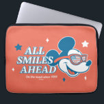 Patriotic Mickey Mouse All Smiles Ahead Laptop Sleeve<br><div class="desc">Mickey Mouse is "All Smiles Ahead" in this patriotic graphic,  featuring Mickey wearing sunglasses reflecting the US flag! Wear this on a patriotic t-shirt,  tote bag,  or send greetings on a personalized card. Shop this design on more custom products on Zazzle today!</div>