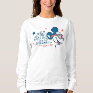 Patriotic Mickey Mouse All Smiles Ahead Sweatshirt
