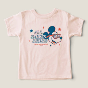 Patriotic Mickey Mouse All Smiles Ahead Toddler T-shirt