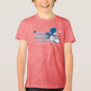 Patriotic Mickey Mouse All Smiles Ahead Tri-Blend Shirt