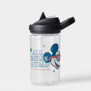 Patriotic Mickey Mouse All Smiles Ahead Water Bottle
