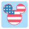 Patriotic Mickey Mouse American Flag Icon