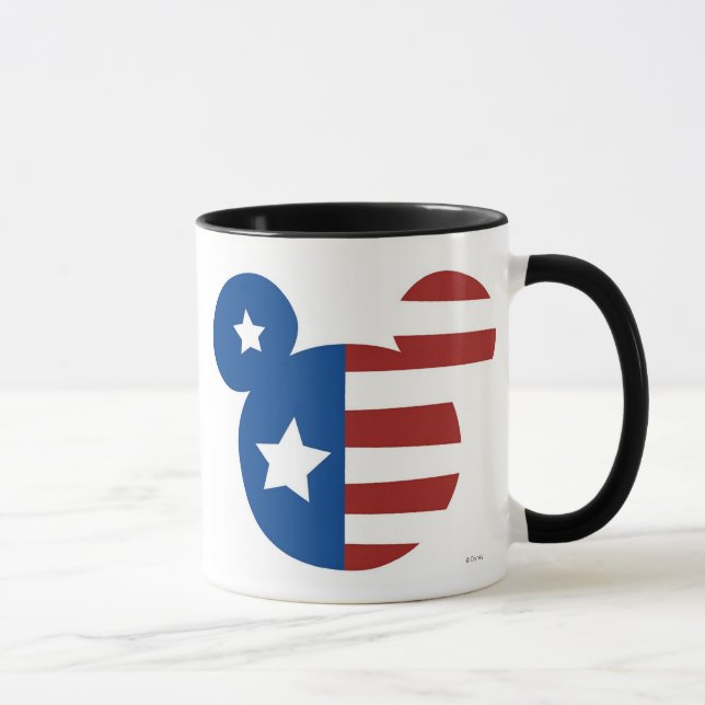 Patriotic Mickey Mouse American Flag Mug (Right)