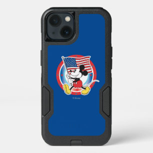 Patriotic Mickey Mouse Flag Design iPhone 13 Case