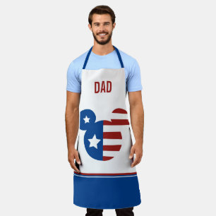 Patriotic Mickey Mouse Personalized Apron