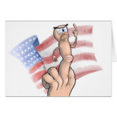 Patriotic Middle Finger (Front Horizontal)