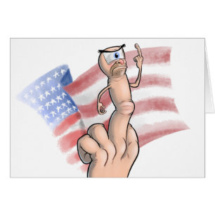 Patriotic Middle Finger Cards