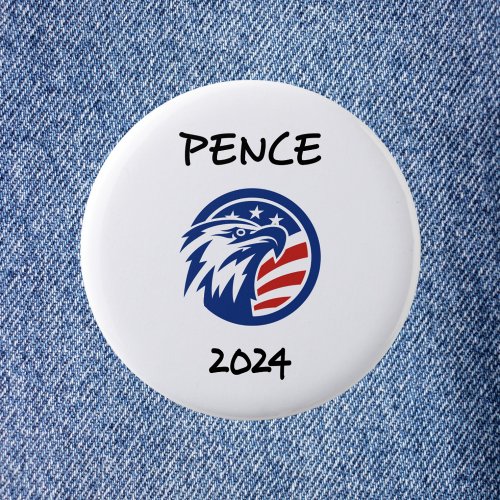 Patriotic Mike Pence 2024 Election Eagle T_Shirt Button