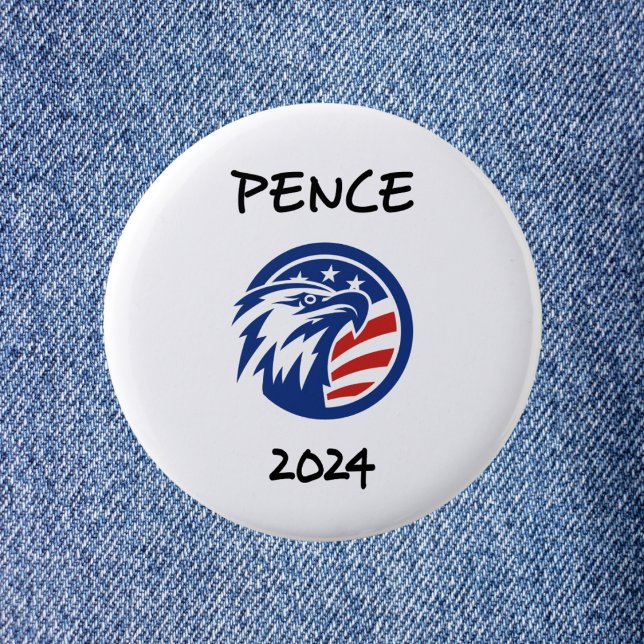 Patriotic Mike Pence 2024 Election Eagle T-Shirt Button (Creator Uploaded)