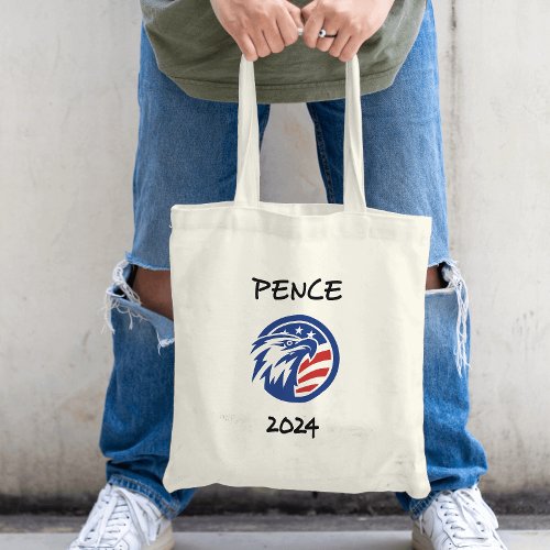 Patriotic Mike Pence 2024 Election Eagle T_Shirt Tote Bag