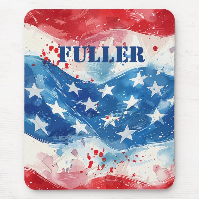 Patriotic Military America USA Mouse Pad Custom  (Front)